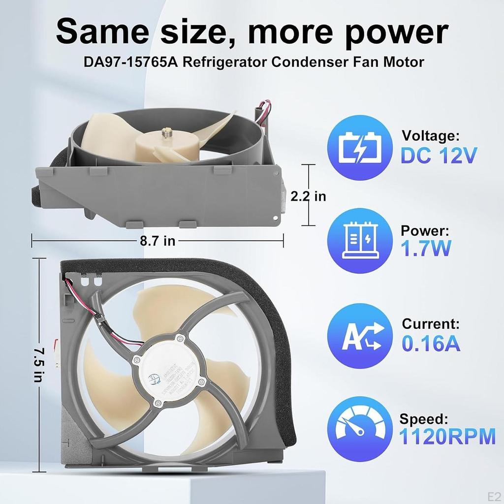 Refrigerator Fan Motor Replaces Equipment Accessories Spare Attachment Mount Parts