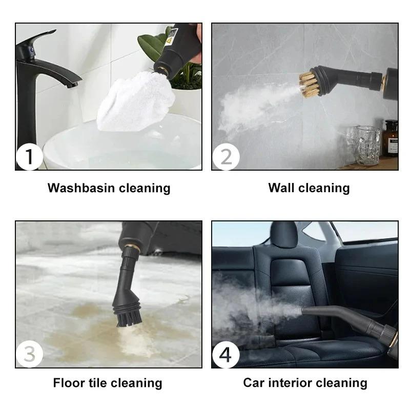 High Temperature Steam Cleaner for Kitchen Hood And Car Sterilization 220V EU Plug Air Conditioning Home Steaming Cleaner