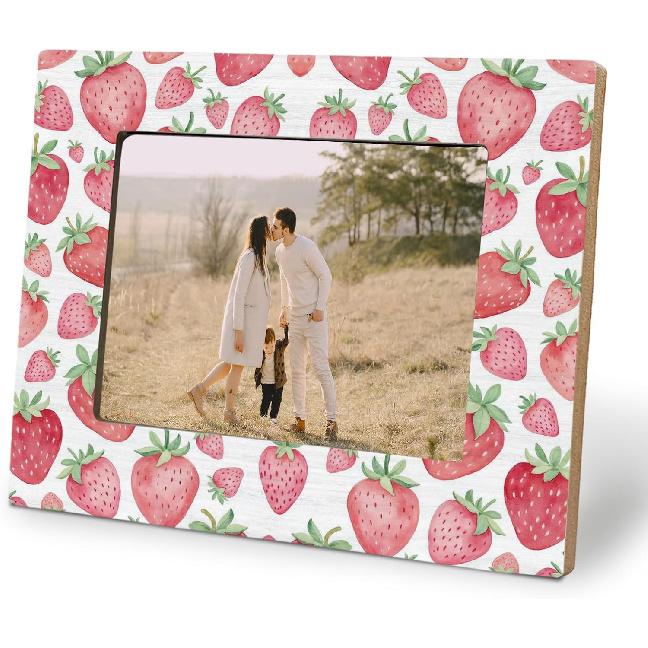 Mexico Floral Decoration Picture Photo Frame 5x7, Gifts for Mexico Floral Lovers, Brown and Beige Picture Frames for Desk Tabletop Wall Display