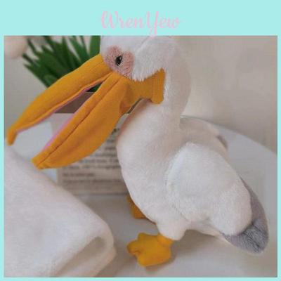 Pelican Plush Toy With Long Beak Realistic Bird Stuffed Animal For Kids Gift