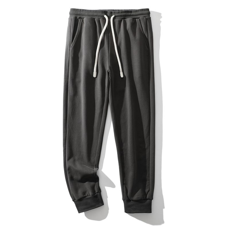 Foreign Trade Export Balance Men's Casual Pants Spring and Autumn New Loose Slub Cotton Trendy Elastic Waist Sports Pants Men's Trousers