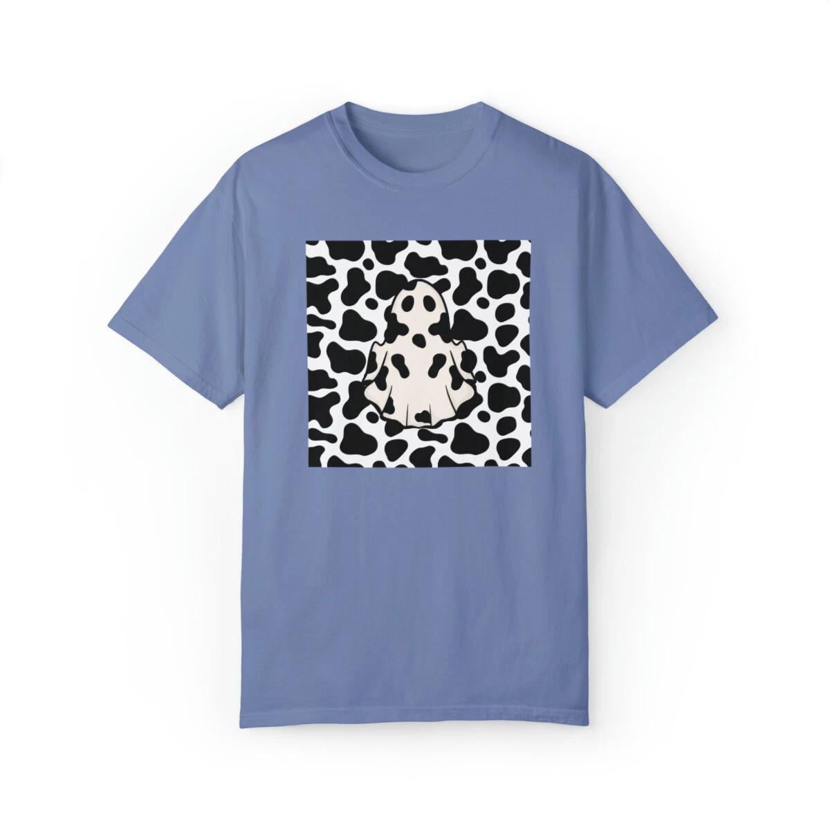 Farmhouse Cow Cowboy T-Shirt, Fun Halloween Shirt, Cute Trendy Halloween Shirt XL