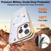 For iPhone 16 Pro Magnetic Case Electroplating Anti-Drop TPU + PC Phone Back Cover