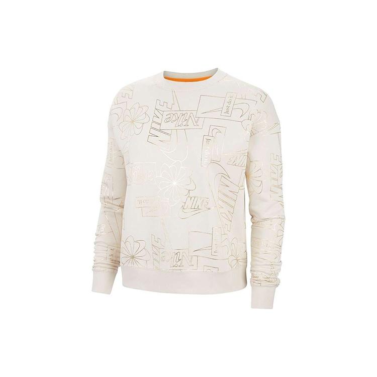 (WMNS) Nike Sportswear Icon Clash Fleece Sports Round Neck Creamy White Hoodie Women s CZ1869-104 XS