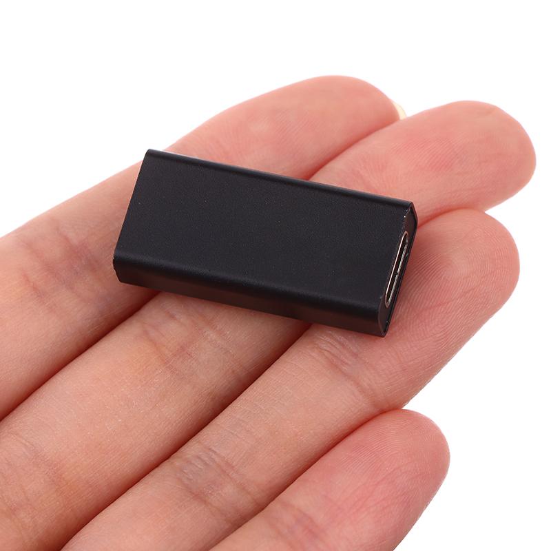 1 szt. Złącze USB 3.0 żeńskie do USB typu C żeńskie proste konwerter adaptera prędkości USB3.0 typu C przedłużacz połączenia konwertera
