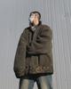 2023 Men's Reversible Leopard Print Cotton Jacket - Trendy Retro European & American Winter Coat
