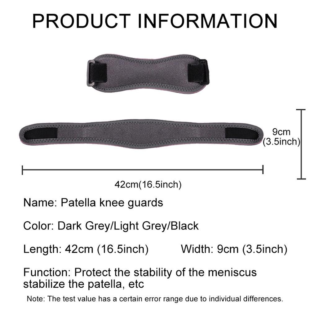 1Pcs Adjustable Patella Kneecap Band Silica Gel Knee Tendon Strap Protector Knee Pad Running Exercise Cycling Gym Knee Support