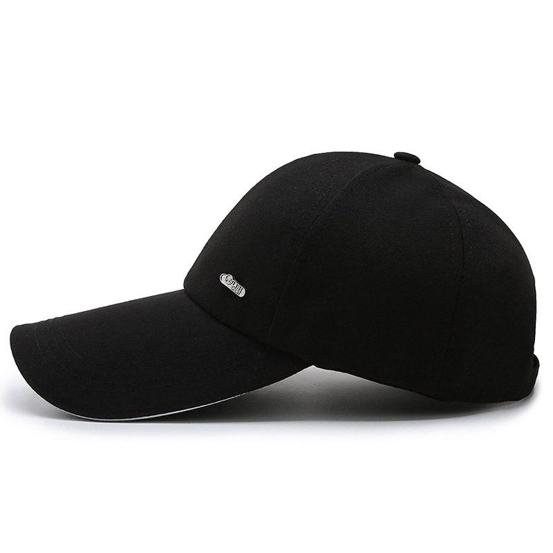 Spring and Autumn New Baseball Cap Shade Sunscreen Men's Cap Canvas Extended Brim Cotton Polyester