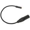XLR Male to 3.5mm Female Calbe 0.3m 0.98ft XLR Connector Converter for Amplifiers Mixers