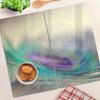 Tempered Multifunctional Decorative Glass Boards Drop Feather 2X30X52 Cm