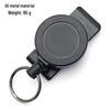 Retractable Stainless Steel Anti-theft Keychain with Metal Buckle and Wire Rope
