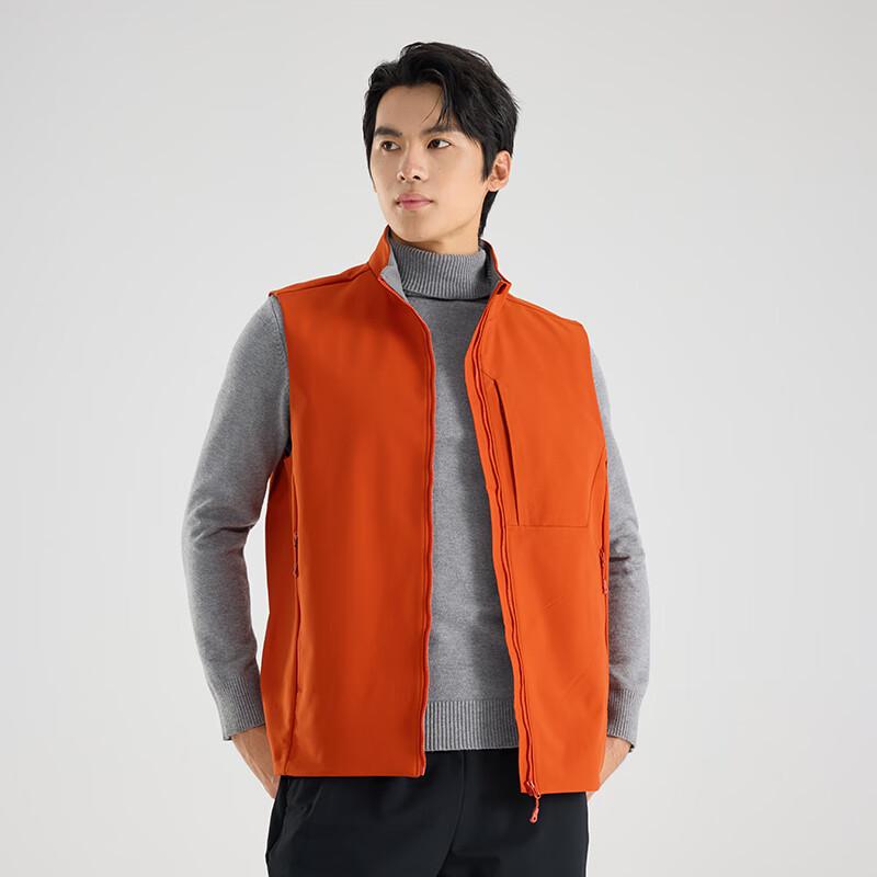 Firstview Men's Outdoor Warm Soft Shell Stand Collar Vest