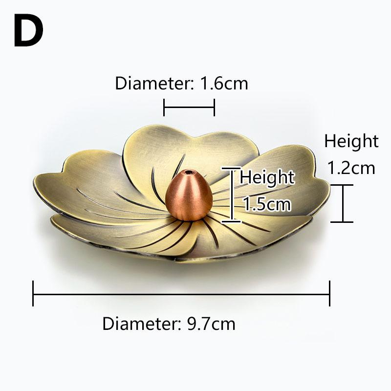 Meditation Buddha Sandalwood Stick Holder Burner Round Dish Lotus Flower Catcher Plate Incense Holders Home Decor kadzidełka