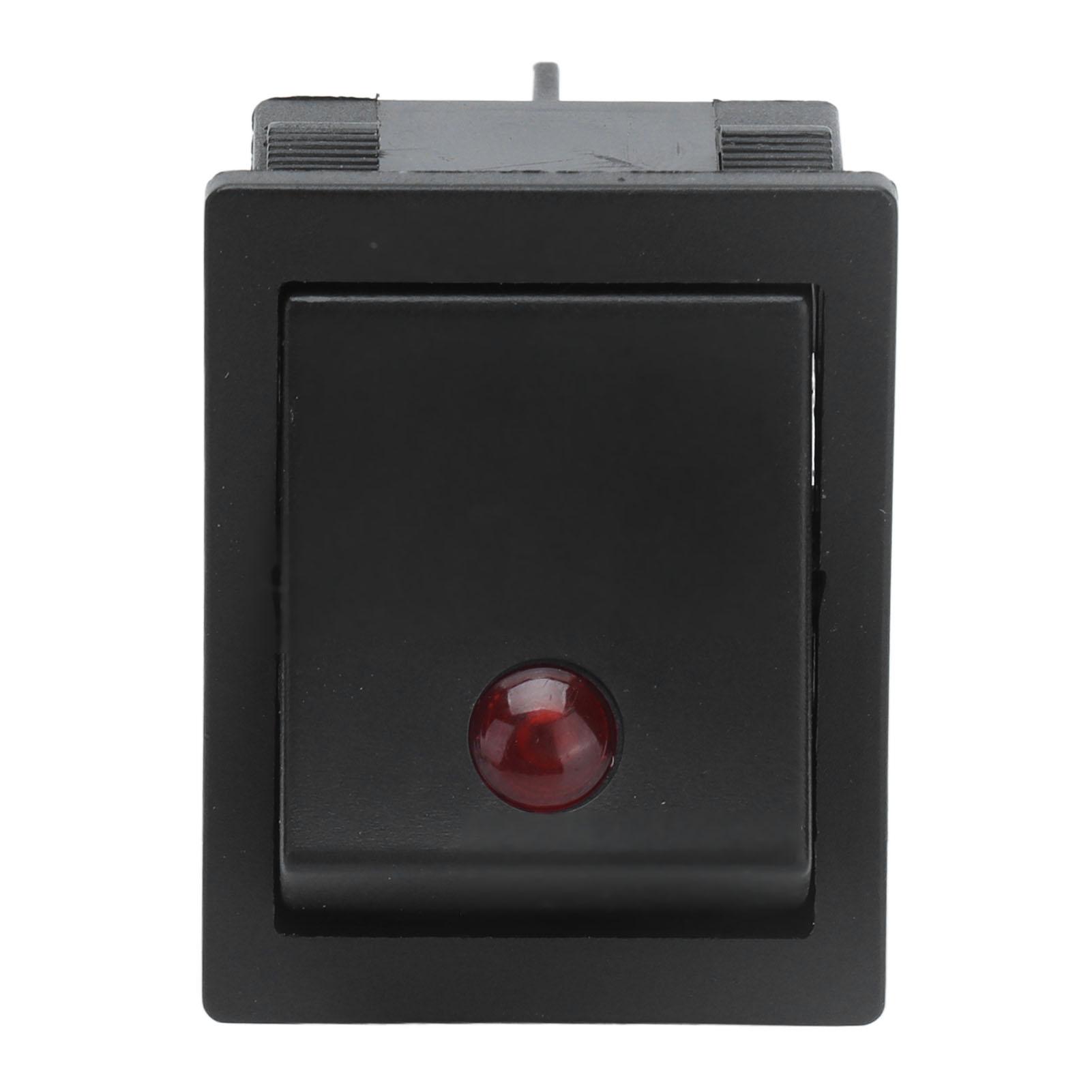 

Boat Type Switch ABS 4 Pin ON OFF with Indicator Light for Automobiles Ships 125 250VAC