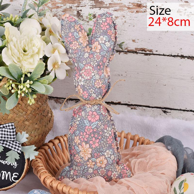 Easter Decorative Fabric Rabbit Ornaments Easter Bunny Doll for Spring Easter Home Holiday Party Decoration Easter gifts Craft