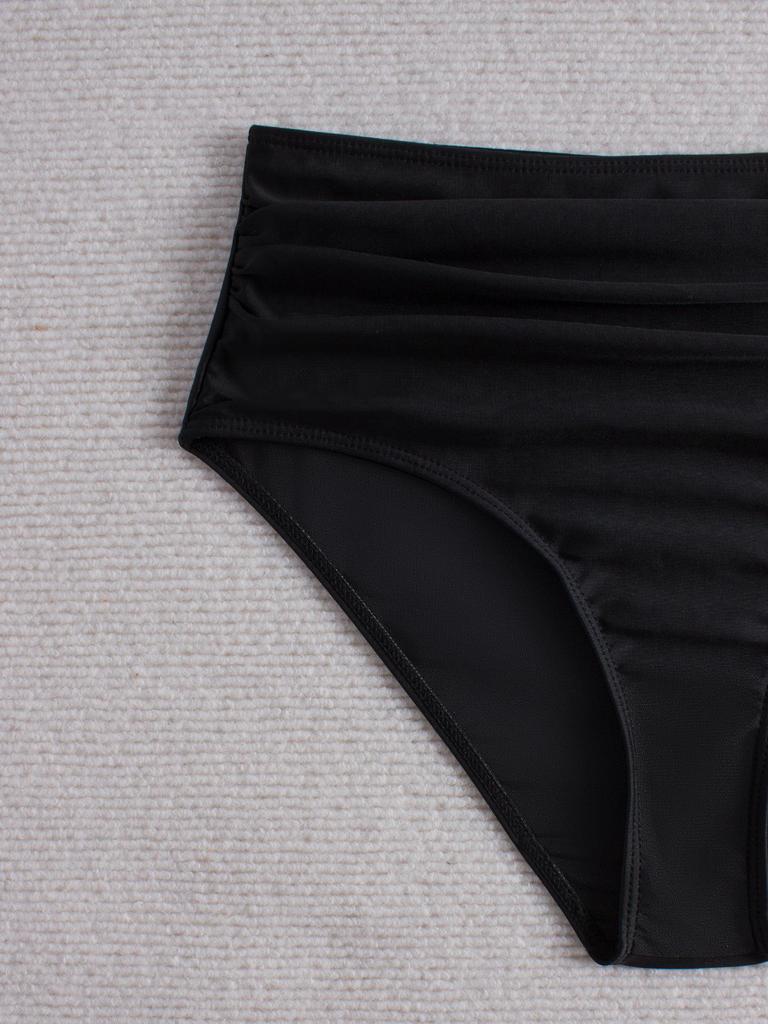 2026 European & American Black Triangle Underwear High & Low Waist New Style Hot Spring Seaside Swim Trunks Swimsuit