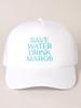 Pink Embroidered More Champagne Please Trucker Cap Adjustable Mesh Baseball Hat For Women