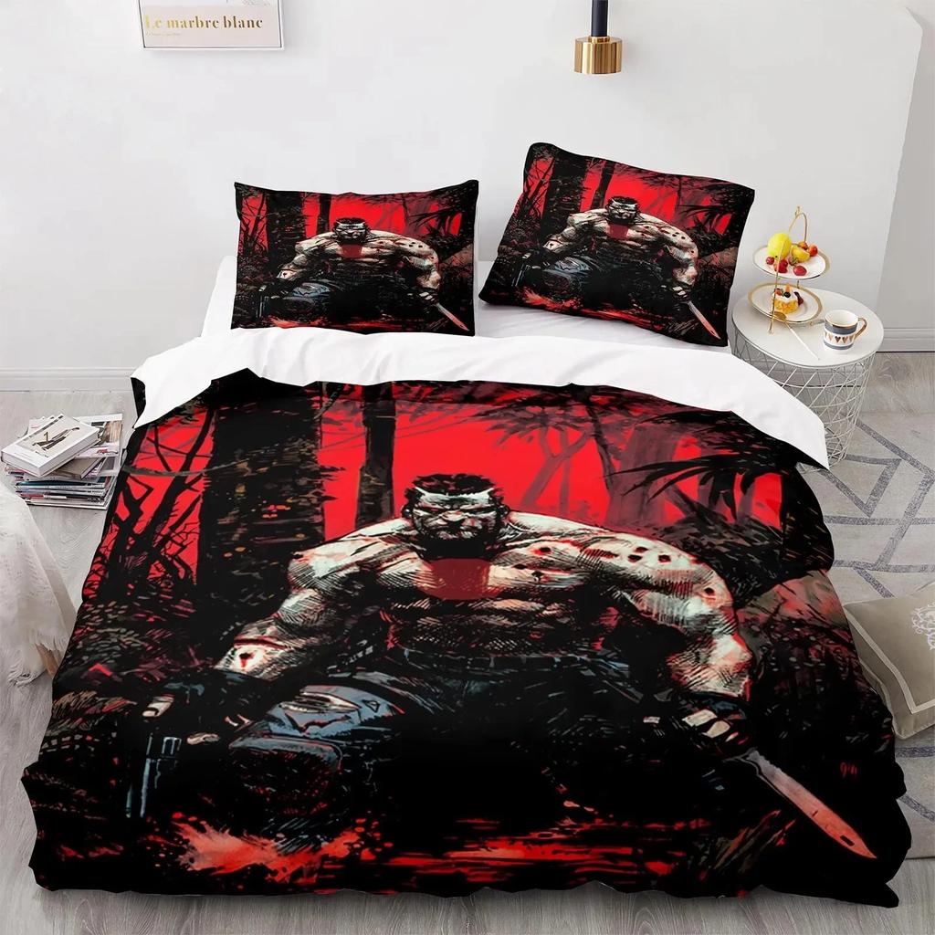 Game BloodShot Blood Warrior Bedding Set Boys Girls Twin Queen Size Duvet Cover Pillowcase Bed Kids Adult Home Textileextile
