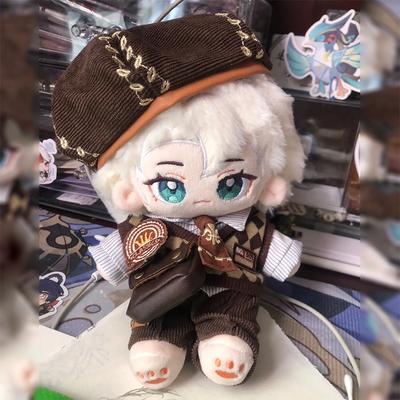 Genshin Impact Attribuut 20cm Albedo Katoenen Gevulde Poppen Schattige Pluche Poppen Speelgoed ontworpen voor Kinderen Volwassenen Verzamelaar Cos Model Cadeaus