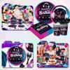 Music Party Decorations,140pcs Music Birthday Party Decorations Tableware-Music Balloons Plates Etc Music Theme Party Decor Supplies, for 16 Guests