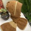 Autumn and Winter Color blocked Hats and Scarves New Velvet and Thickened Knitted Fashionable All In One Anti Wind and Snow Ear Protection Hats