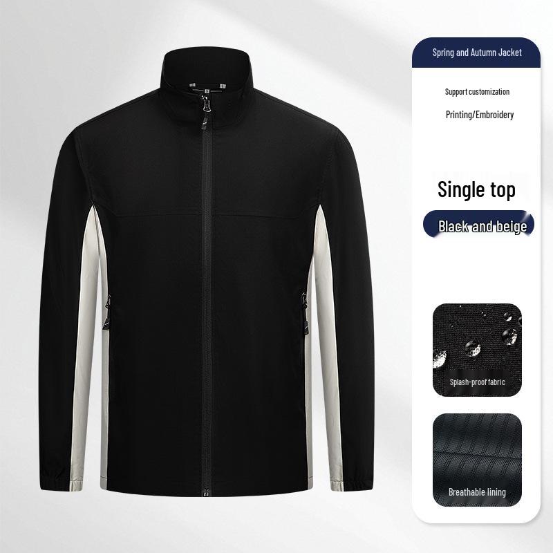 Men's Customizable Waterproof Windproof Workwear Jacket for Spring/Autumn