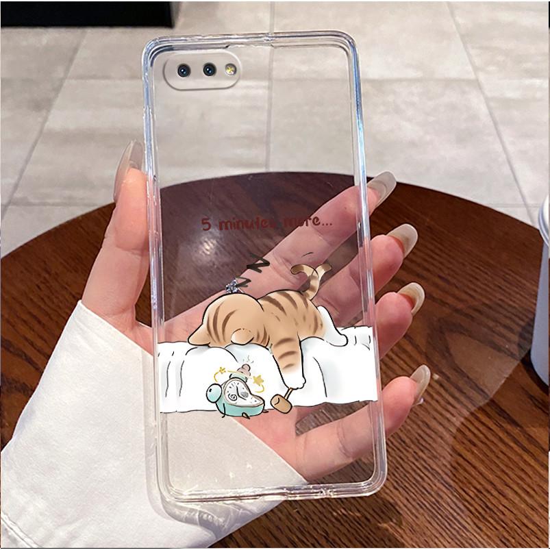For Realme C2 Phone Case RMX1941 Luxury Cute Love Rabbit Funny Cat Cartoon Clear Silicone Back Cover Bumper For Realme C2 Casing