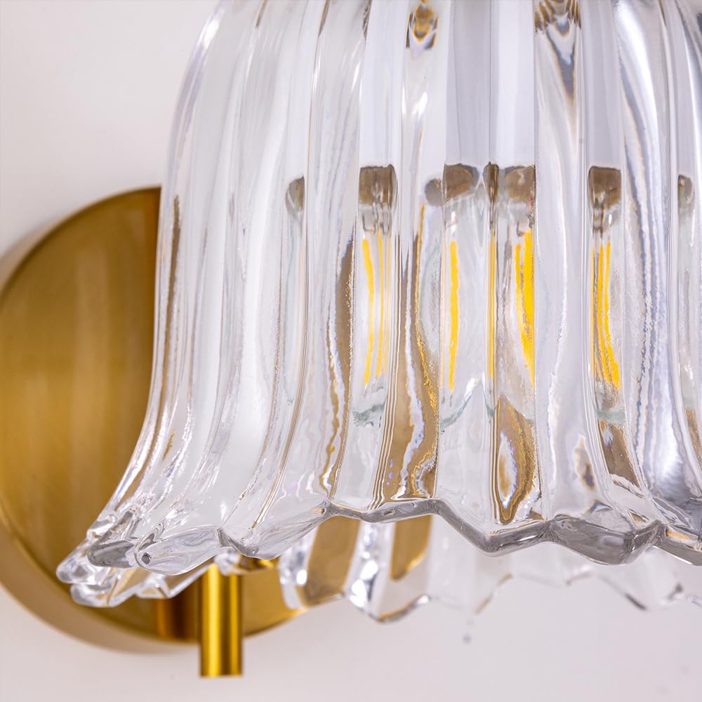 Bracket Lamp LED Stylish Scandinavian Washroom Glass Simple Stairs Antique Bedroom Washroom Electric Dining Interior Entrance Lighting Indirect