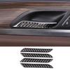 For BMW X3 G01 2018-2022 Carbon Fiber Car Interior Door Grab Handle Sticker Trim