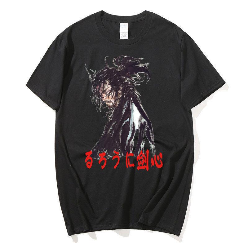 2022 Rurouni Kenshin Harajuku Printed Fashion Men S And Women S T-Shirts Top Short Sleeves S