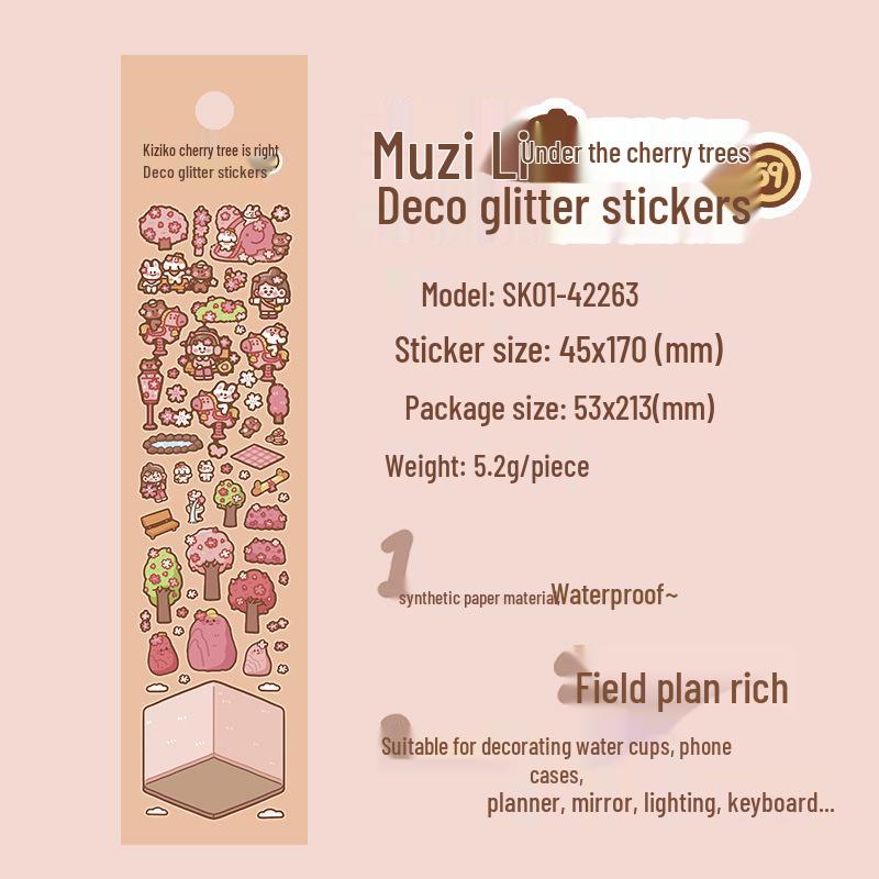 Muzili Deco Dot Stickers - Little Nose Ga - M5 Journal Decoration