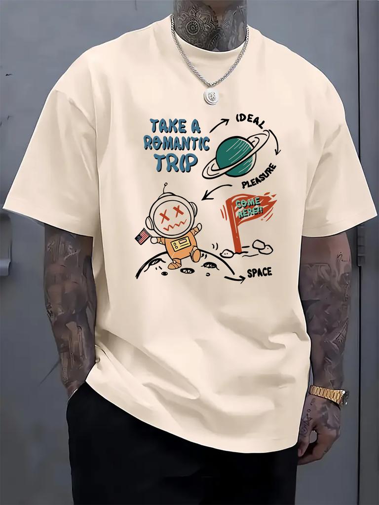 Unisexs Tshirt Stylish Casual Comfortable Letter Print Soft Breathable Loose Fit Sporty Style
