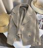 2025 High-End Double-Sided Wool Jacket with Suit Collar - Versatile Women's Fashion for Spring & Autumn