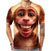 Men's Fashion 3D Printed Men's T-Shirt Round Neck Short Sleeve Trendy Street Wear