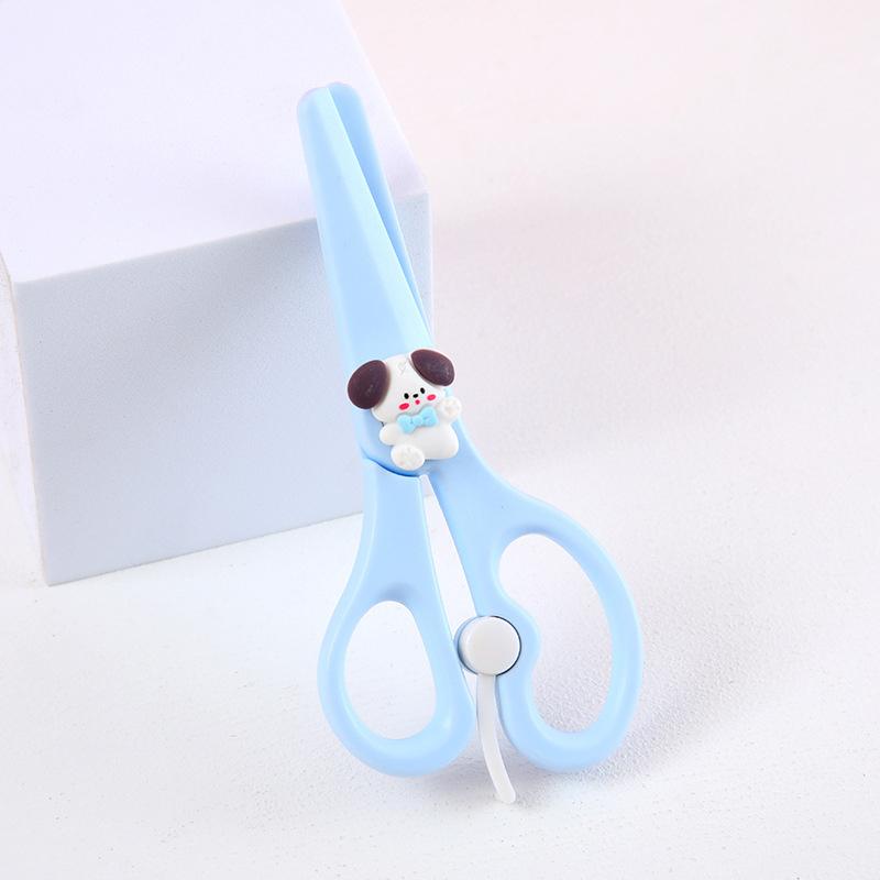 Tesoura de Papel Desenho Animado Para Crianças Coração Fofo Feminino Segura Para Crianças Não Machuca Tesoura de Papel Multifuncional Faca de Artesanato para Estudantes