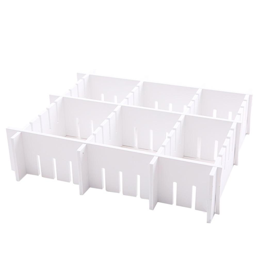 

12 PCS Socks Grid Drawer Underwear Storage Organizer White Separator Divider Home белый