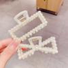 Pearl Hair Claw Clips Crab Elegant Geometric Hairpins For Women Girl Korean New Bow Sweet Hollow Out Hair Accessories Bath Clip