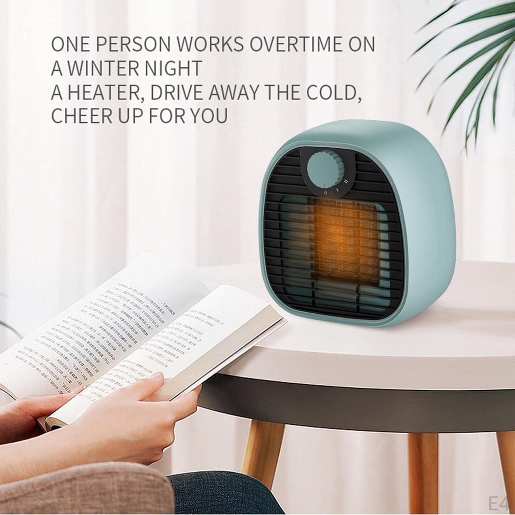 Heater 1000W Convection Heating Personal Plastic Compact Fast Silent Electric Fan for