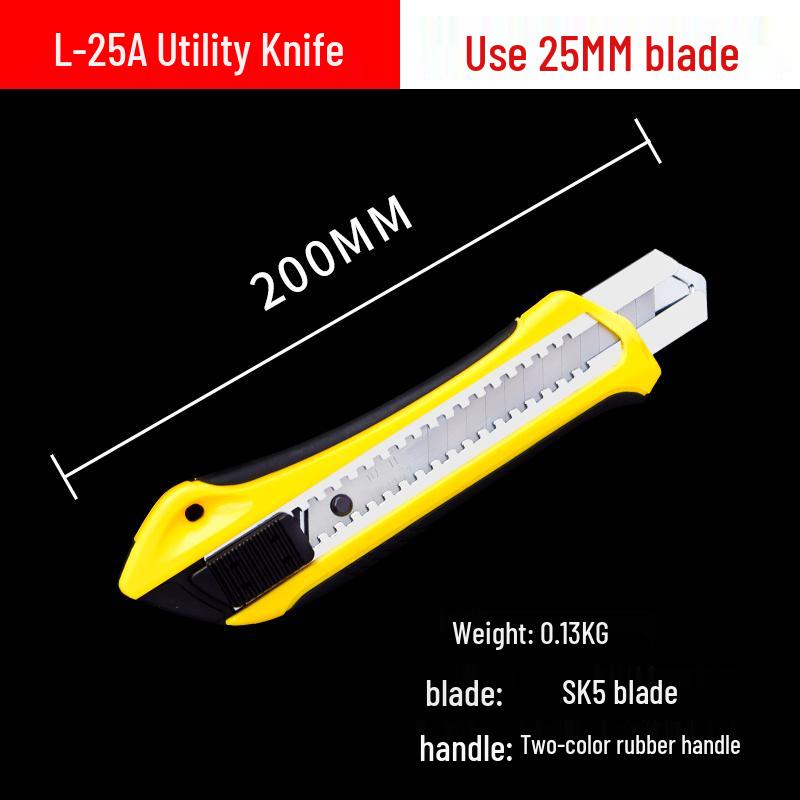 Industrial Grade Utility Knife - Durable Non-Wobbling Holder, Heavy Duty All-Steel Blade, Thickened for Cutting Wallpaper