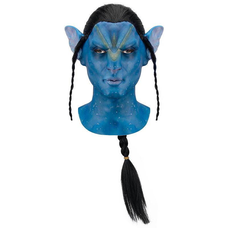 

Halloween mask, latex headgear, glow-in-the-dark Avatar headgear for role-playing at bars and parties COS 40800