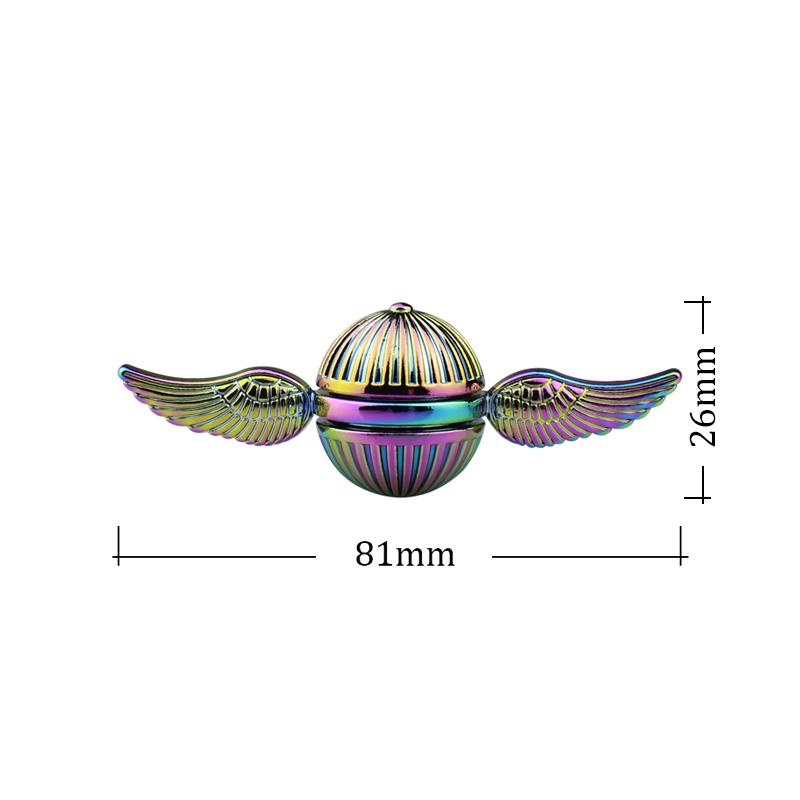 Golden Funny Snitch Fidget Spinner Anti-Stress Fidget Toy Finger Dynamic Changing Gyro Stress Anxiety Relief Figets Toy
