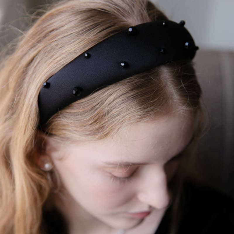 Jean Paul Clarisse Volume Black Crystal Point Hairband LFHB0724
