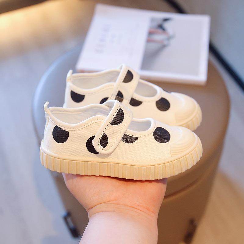 Spring New Children's Shoes Children's Cookie Shoes Girls Casual Small White Shoes Mary Sue Canvas Shoes