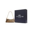 New COACH Charlotte Leather Baguette Bag, One Shoulder Handbag Medium Size Women's Brown CL405-IMBDX