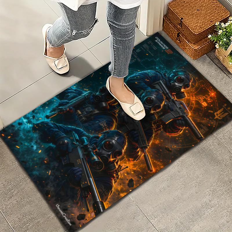 Csgo2 Carpet Rug for Living Room Bedroom Home Sofa Decoration,Kids play Nonslip Floor Mat