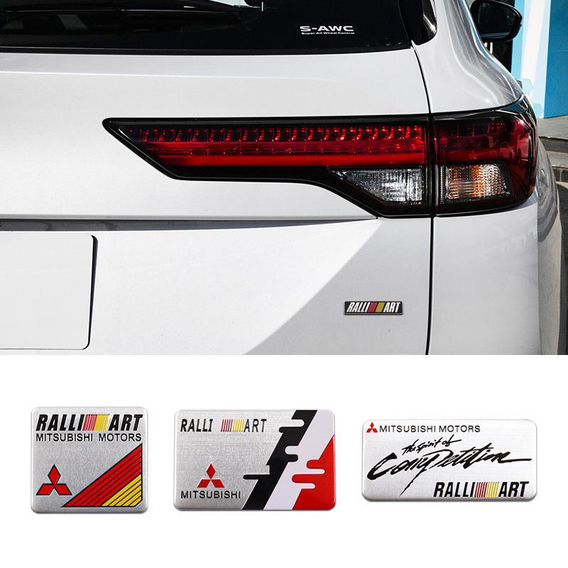 Autocolant din aluminiu pentru plăcuța de identificare metalică Lingshuai RALLI ART pentru noul Mitsubishi ASX Lancer