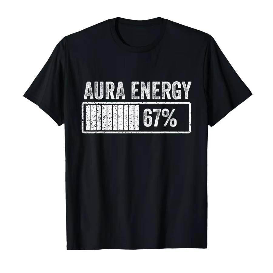 

Aura Energy At 67 Funny Six Seven Meme Gen Alpha Slang T-shirt for Men Women Cotton T Shirts Short Sleeve Tops - Men s Summer... 5XL різнокольоровий