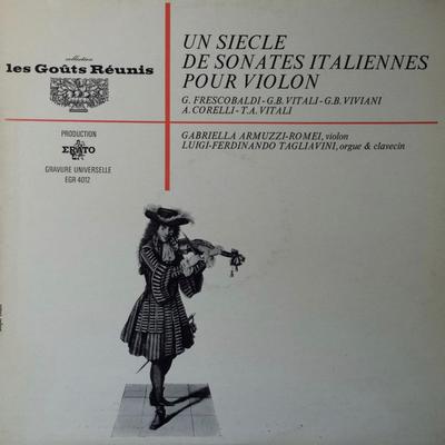 LP Record GABRIELLA ARMUZZI ROMEI LUIGI FERD  Un Siecle De Sonates Italiennes Pou EGR4012 ERATO France Classical Used
