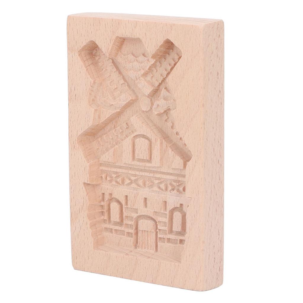 Dřevěná forma na sušenky Bukové dřevo Opakovaně použitelná Omyvatelná Lis na sušenky Razítko Forma pro pečení v kuchyni