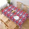 1pc British Style Tablecloth, Durable Polyester Tablecloth, Patriotic Themed Home Decor, Suitable for National Day Parties, Indoor/Outdoor Dining, for